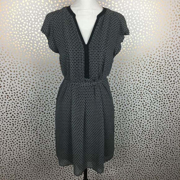 h and m navy blue dress